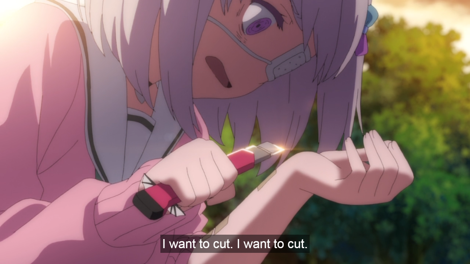 Emo Girl Cutting Herself